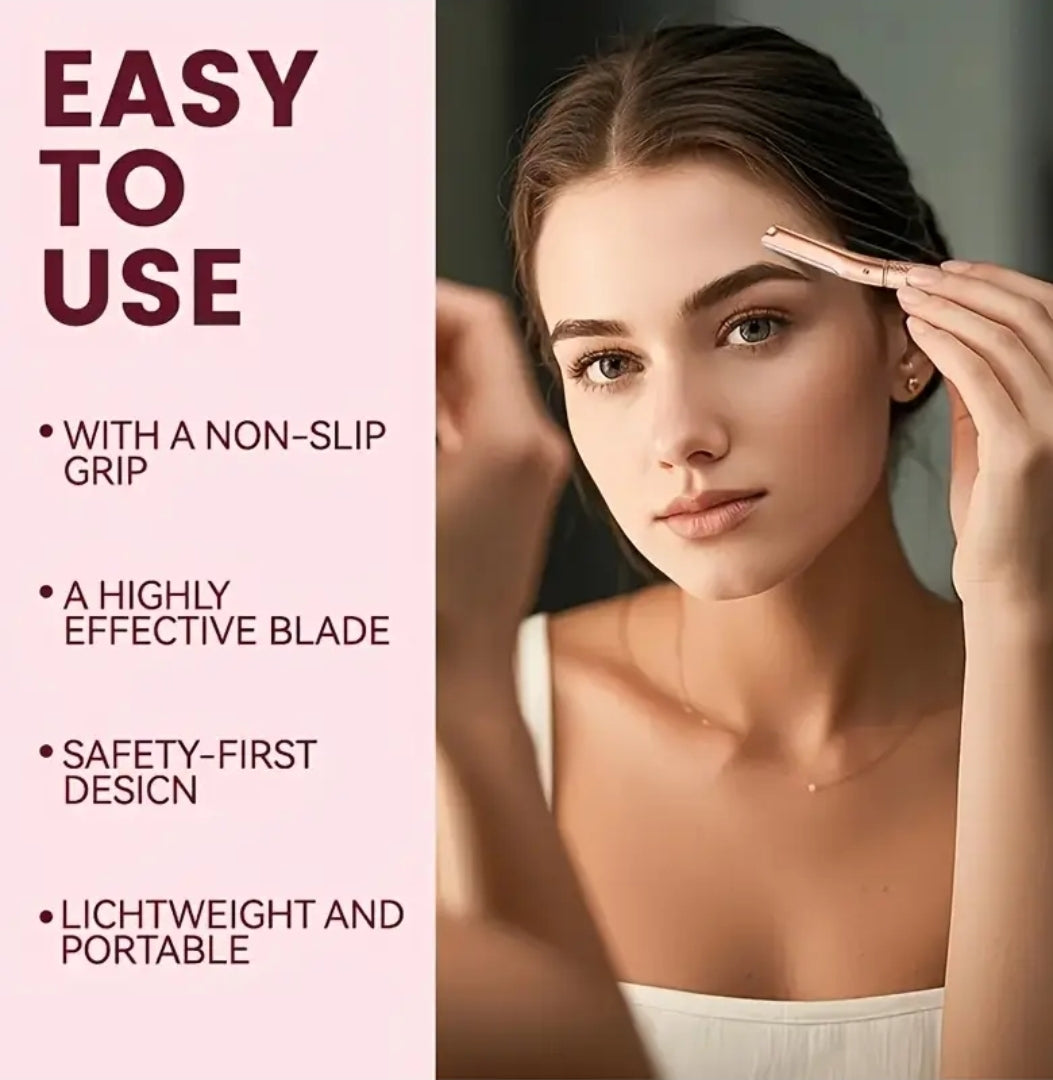 Stainless Steel Dermaplaning & Eyebrow Razor with Refill Blades