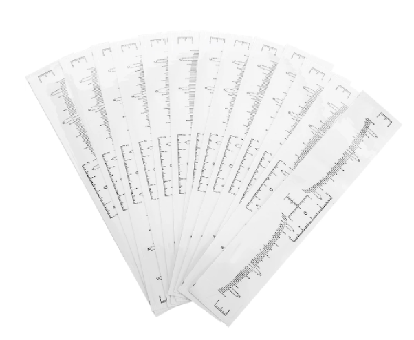 Disposable Tattoo Eyebrow Ruler Sticker